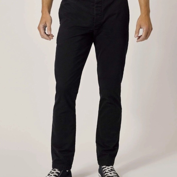 Buck Mason Slub Twill Officer Pant Mens Size 29 in Black - Picture 1 of 15